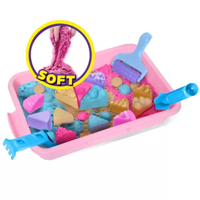 Piasek Kinetyczny dla dzieci Magiczny cukiernia babeczki 1,5 kg Foremki 3+