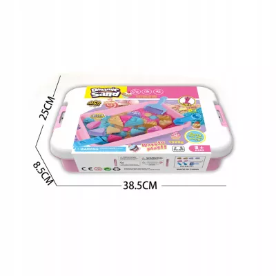 Piasek Kinetyczny dla dzieci Magiczny cukiernia babeczki 1,5 kg Foremki 3+