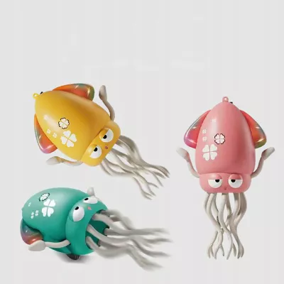 Tańcząca Ośmiornica USB - Interaktywna Zabawka z Muzyką i LED + Wędka