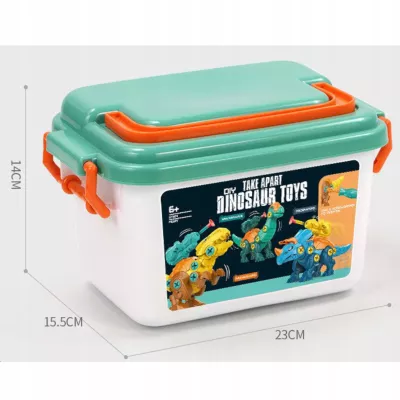 Zestaw Klocków konstrukcyjnych dla Dzieci Dinozaury Wyrzutnie Śrubokręty