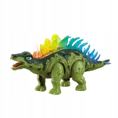 Dinozaur Stegozaur Interaktywny LED Dźwięk Chodzący dla dzieci zabawka
