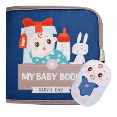 Książeczka filcowa dla dzieci odczepiane elementy rzepy Montessori tablica