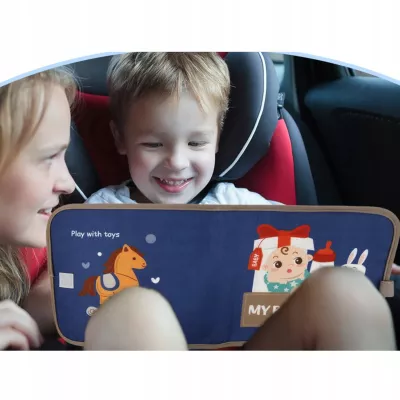 Książeczka filcowa dla dzieci odczepiane elementy rzepy Montessori tablica