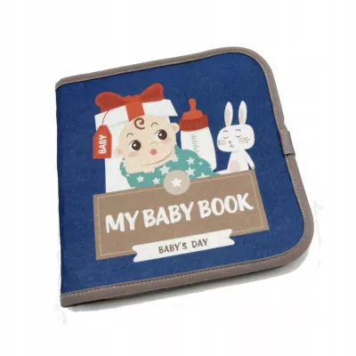 Książeczka filcowa dla dzieci odczepiane elementy rzepy Montessori tablica