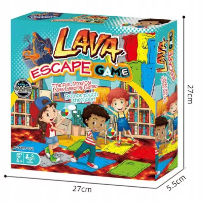 Gra Zręcznościowa podłoga to lawa dla Dzieci + Koło 20 Pól rodzinna