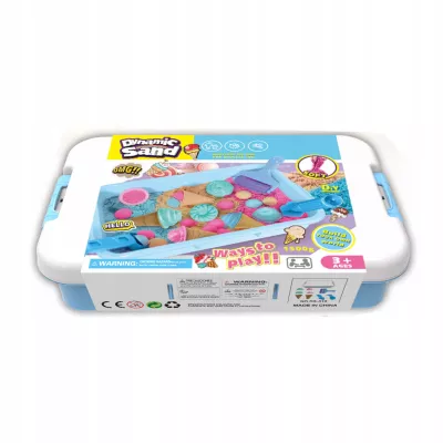 Piasek Kinetyczny dla dzieci Magiczny lodziarnia 1,5kg lody Foremki