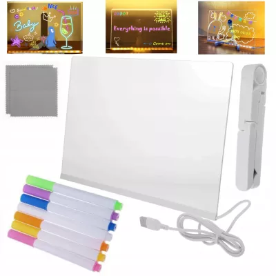 Tablica Led Podświetlana do rysowania dla dzieci pisaki kreatywna