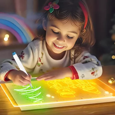 Tablica Led Podświetlana do rysowania dla dzieci pisaki kreatywna