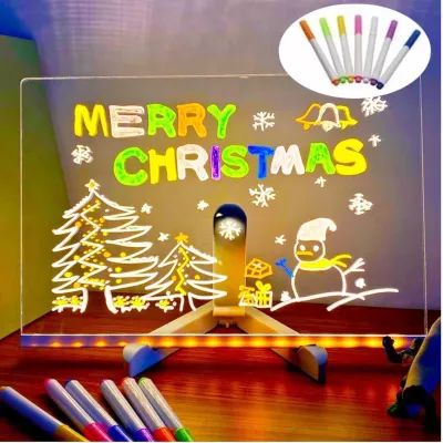 Tablica Led Podświetlana do rysowania dla dzieci pisaki kreatywna