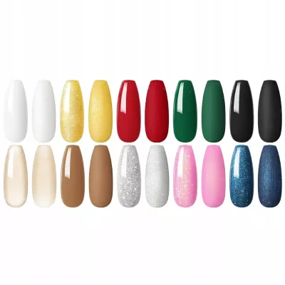 Zestaw do paznokci hybrydowych COSCELIA lampa UV LED + akcesoria