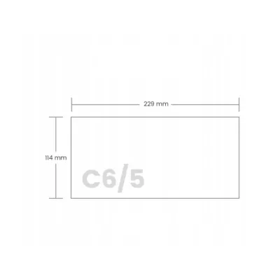 Koperty DL z okienkiem 114x229 białe 25 szt Office Essentials