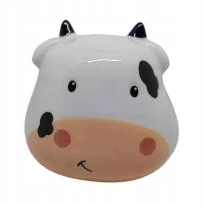 Skarbonka Ceramiczna Krówka Dla Dzieci Mini Skarbonka Na Monety