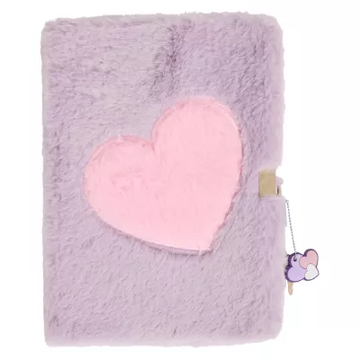 Pluszowy Pamiętnik A5 Na Kluczyk Sekretny Notes Dziennik Fioletowy