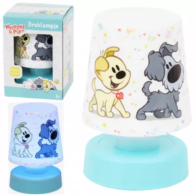 Lampka Nocna Dotykowa dla Dzieci Zmiana Kolorów LED Na Baterie Woezel&Pip