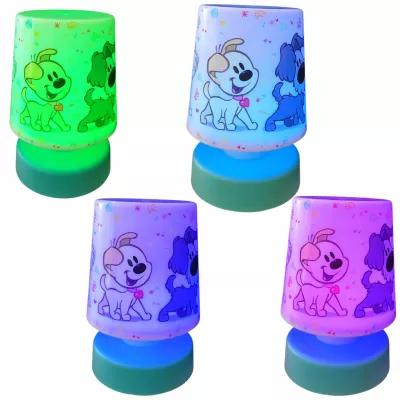 Lampka Nocna Dotykowa dla Dzieci Zmiana Kolorów LED Na Baterie Woezel&Pip
