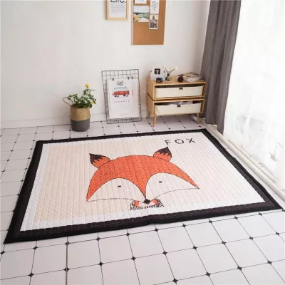 Duża pogrubiona antypoślizgowa mata do raczkowania dla niemowląt do zabawy