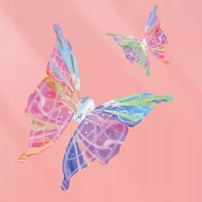 Świecące skrzydła motyla LED bajkowe skrzydełka dla małych wróżek strój