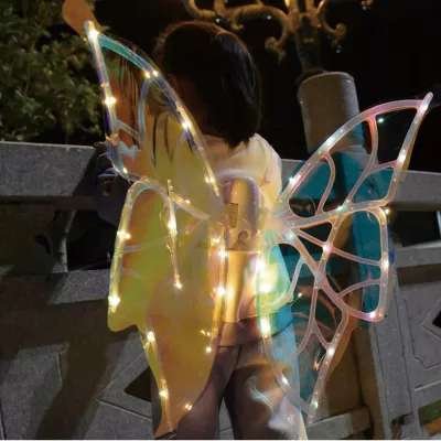 Świecące skrzydła motyla LED bajkowe skrzydełka dla małych wróżek strój