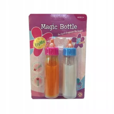 Magiczne butelki dla lalek mleko i sok znikające zestaw 2 szt.