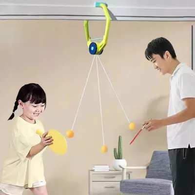 Ping Pong Podwieszany dla Dzieci i Dorosłych + 6 Piłek 2 Rakietki gra