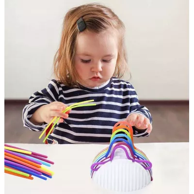 Kolorowa przeplatanka antystresowa plus 16 linek