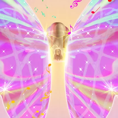 Świecące skrzydła motyla LED bajkowe skrzydełka dla małych wróżek strój