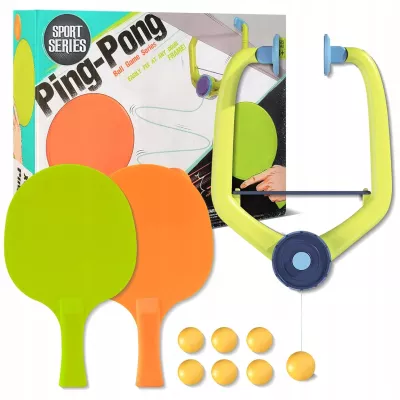 Ping Pong Podwieszany dla Dzieci i Dorosłych + 6 Piłek 2 Rakietki gra