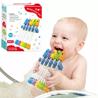 Flety wodne do kąpieli 5 szt. muzyczna zabawka dla dzieci 18m+