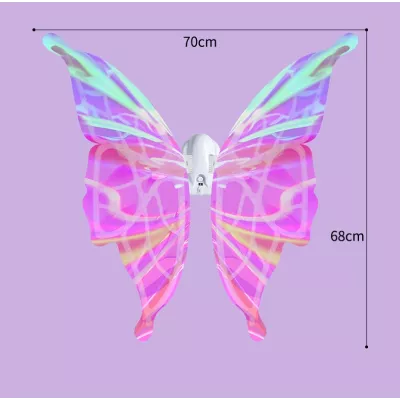 Świecące skrzydła motyla LED bajkowe skrzydełka dla małych wróżek strój