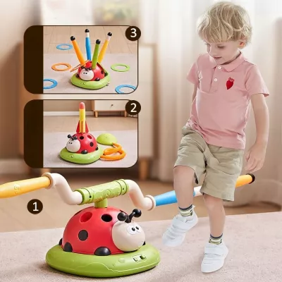 Gra Zręcznościowa 3w1 Dla Dzieci Rakiety Ringo Skakanka Biedronka