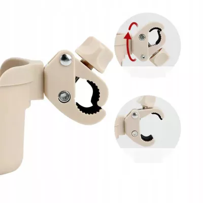 Uniwersalny uchwyt na kubek / butelkę i telefon do wózka dziecięcego beżowy