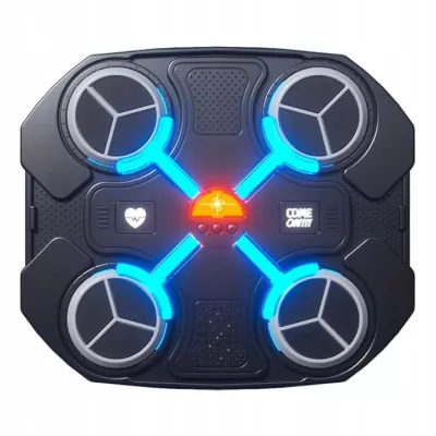 Tarcza Bokserska Muzyczna Bluetooth LED Smart Trening 3 Tryby Czarna