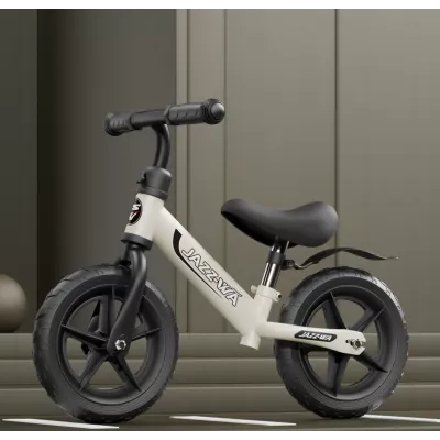 Rowerek biegowy 14" - lekki, wytrzymały, bezpieczny dla dziecka beżowy