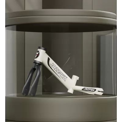 Rowerek biegowy 14" - lekki, wytrzymały, bezpieczny dla dziecka beżowy