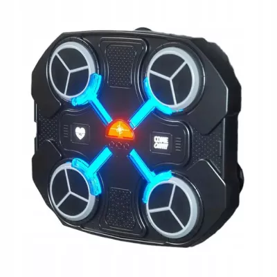 Tarcza Bokserska Muzyczna Bluetooth LED Smart Trening 3 Tryby Czarna