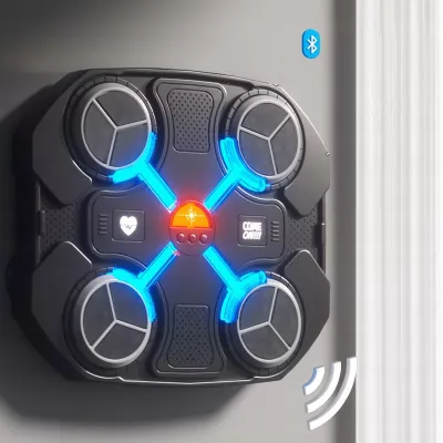 Tarcza Bokserska Muzyczna Bluetooth LED Smart Trening 3 Tryby Czarna