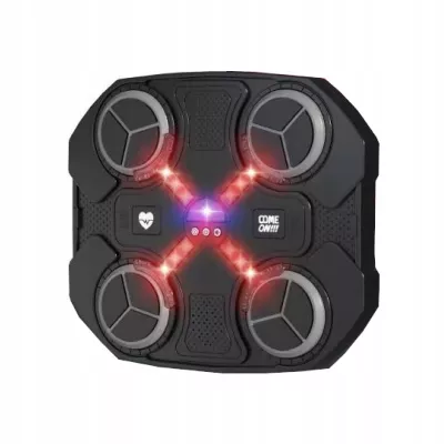 Tarcza Bokserska Muzyczna Bluetooth LED Smart Trening 3 Tryby Czarna