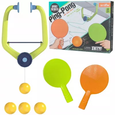 Ping Pong Podwieszany dla Dzieci i Dorosłych + 6 Piłek 2 Rakietki gra