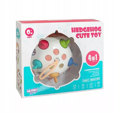 Zabawka Sensoryczna 4w1 Jeż Jeżyk Pop It Spinner Grzechotka Antystresowa
