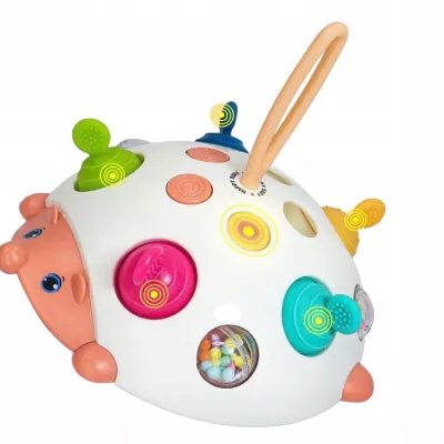 Zabawka Sensoryczna 4w1 Jeż Jeżyk Pop It Spinner Grzechotka Antystresowa