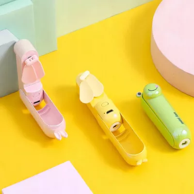 Mini Wentylator USB Przenośny 3 Biegi Składany Kieszonkowy Miś
