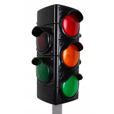 Sygnalizator drogowy świetlny LED z dźwiękiem i światłem dla dzieci 2 tryby