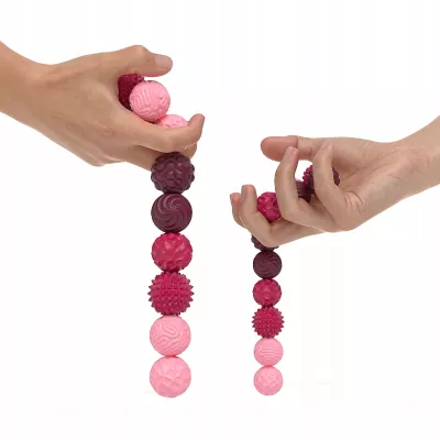 Magnetyczne kulki sensoryczne antystresowe z etui ADHD ASD SI 6 szt różowe
