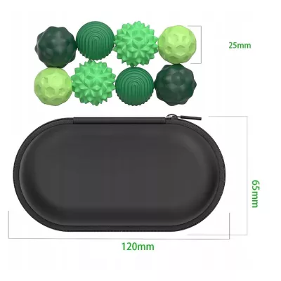 Magnetyczne kulki sensoryczne antystresowe z etui ADHD ASD SI 8 szt zielone