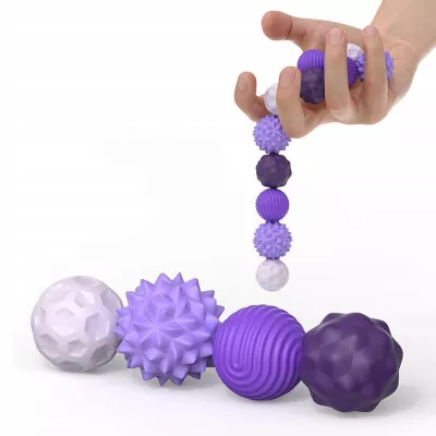 Magnetyczne kulki sensoryczne antystresowe z etui ADHD ASD SI 8 szt fiolet