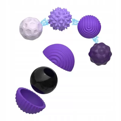 Magnetyczne kulki sensoryczne antystresowe z etui ADHD ASD SI 8 szt fiolet