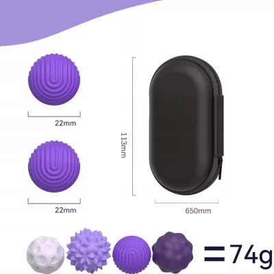 Magnetyczne kulki sensoryczne antystresowe z etui ADHD ASD SI 8 szt fiolet