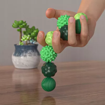 Magnetyczne kulki sensoryczne antystresowe z etui ADHD ASD SI 8 szt zielone