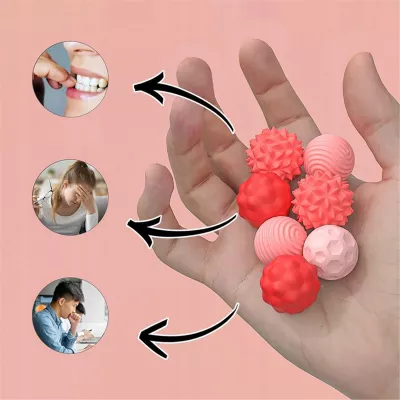 Magnetyczne kulki sensoryczne antystresowe z etui ADHD ASD SI 8 szt różowe