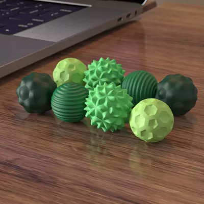 Magnetyczne kulki sensoryczne antystresowe z etui ADHD ASD SI 8 szt zielone